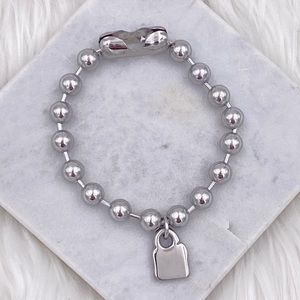 Stainless steel bracelet with Decorative Padlock